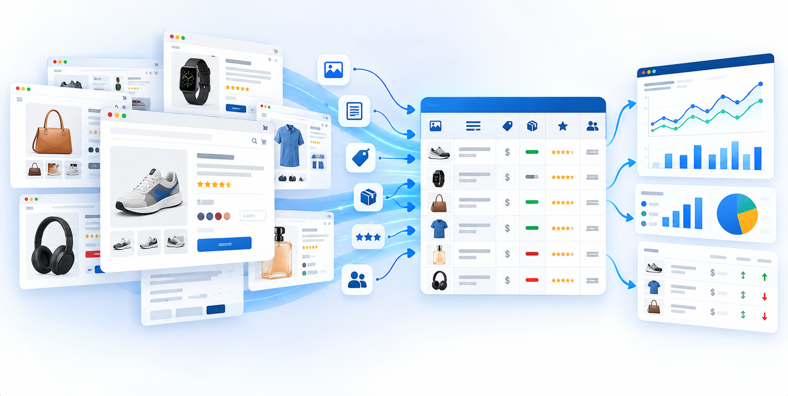 Ecommerce data scraping pipeline dashboard